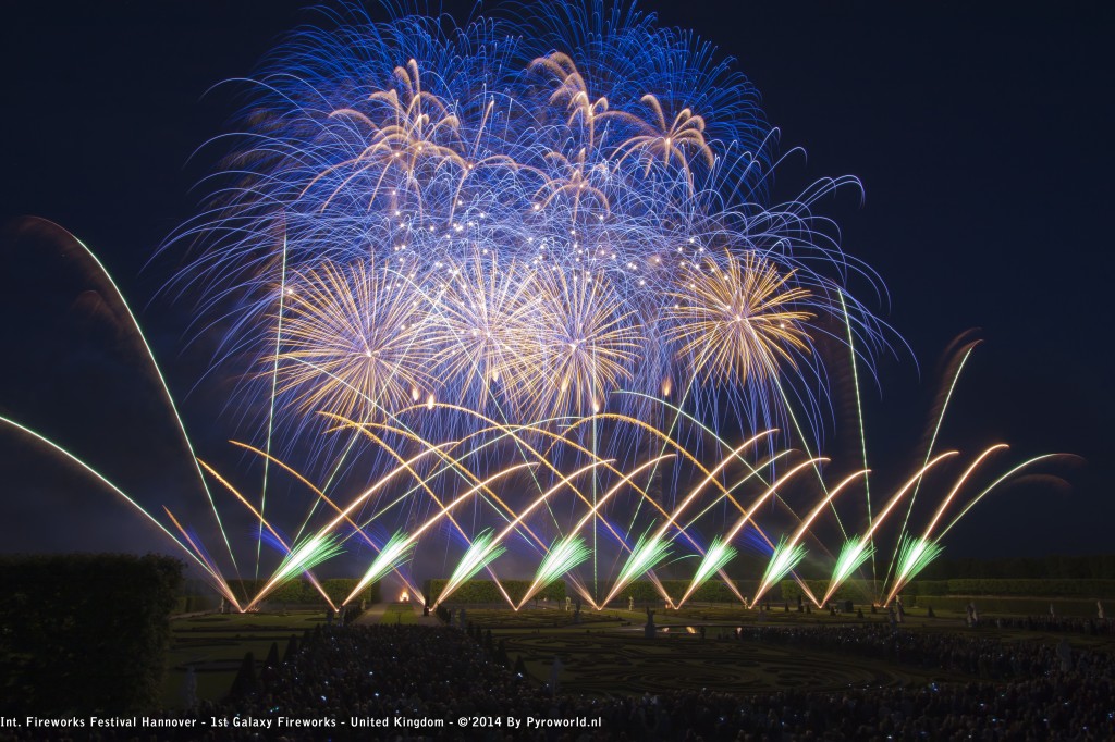 A display from the Hannover International Firework Competition