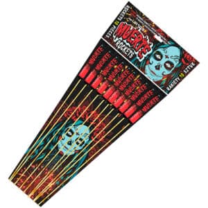 Muerte Salute Rockets 10 Pack Titanium Chrys Rockets 1.3G