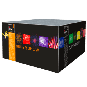 Super Show - 100 Shot Mixed Effects Cake Firework Battery