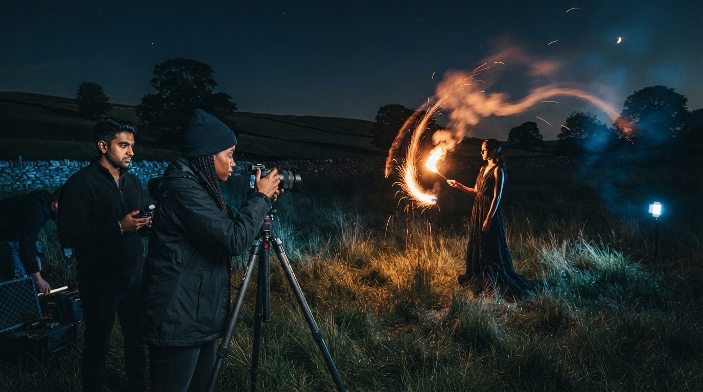 Bengal Torches for Photography: Creative Effects and Safe Planning