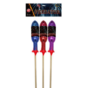 Gemstone Predator – 3 Rocket Pack, BULK BUY F3 Display Rockets